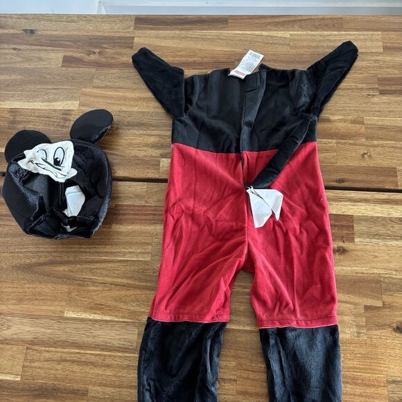 Disney Baby Mickey Mouse Hooded Costume Size 6-12 Months NEW HALLOWEEN PARTY - Picture 7 of 9